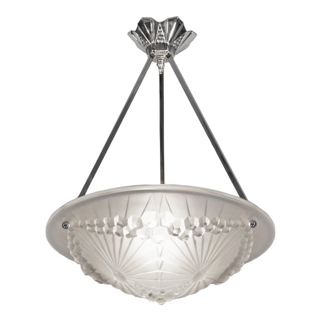 French Art Deco Pendant Light by Charles Schneider & Andre Neut 1930 France - 2 Available For Sale