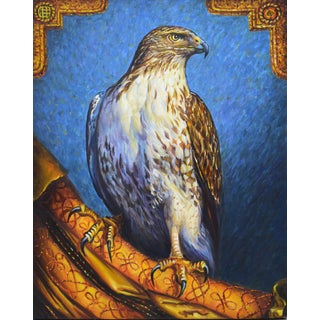 Falcon. Original Contemporary Oil Painting For Sale