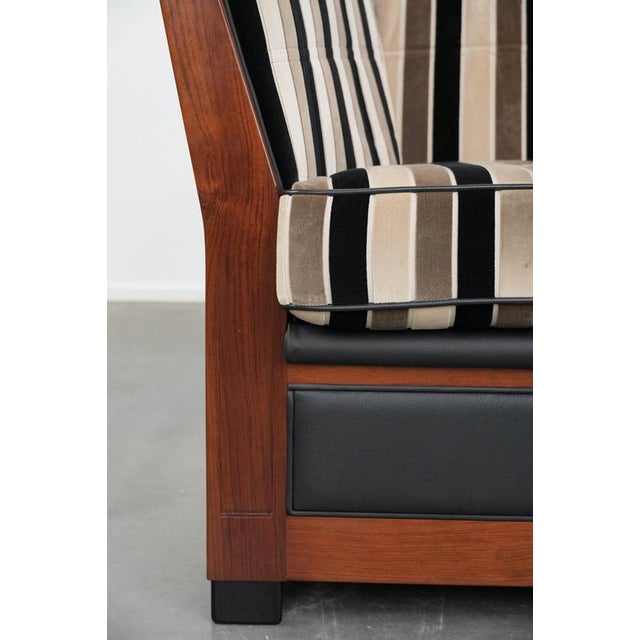 Art Deco Decoforma Series 2.5-Seater Sofa with Woodwork and Fabric Upholstery from Schuitema For Sale - Image 12 of 18