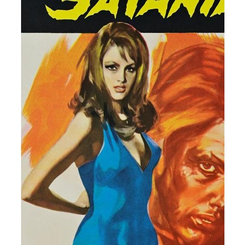 Vintage Italian 2-Foglio Satanik Poster, 1960s For Sale - Image 3 of 5