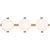 Marisol 28" Bath Bar in Soft Brass with White Glass Designer: Champalimaud Height: 8.5" Extension: 3.5" Backplate: 4.25" x...