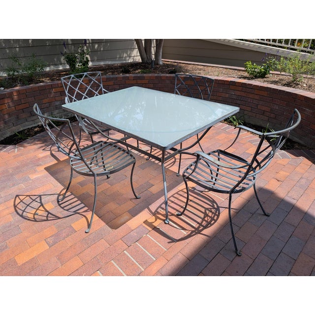 Mid-Century Wrought-Iron Patio Set For Sale - Image 11 of 11