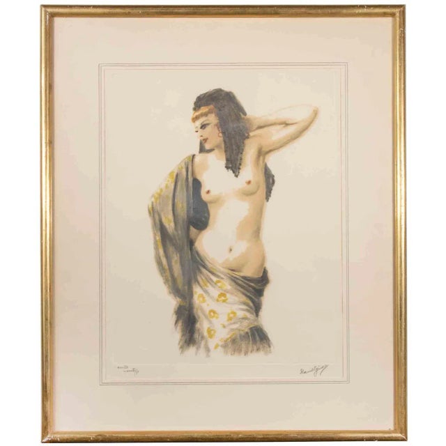 After Daniel Girard, Anita, Monotype, Early 20th Century For Sale - Image 4 of 5