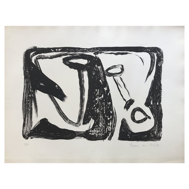 Bram van velde, Mp 31, 1965, Lithograph For Sale
