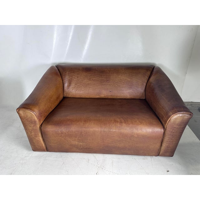 Leather Lounge Set from de Sede, 1970s, Set of 3 For Sale - Image 11 of 12