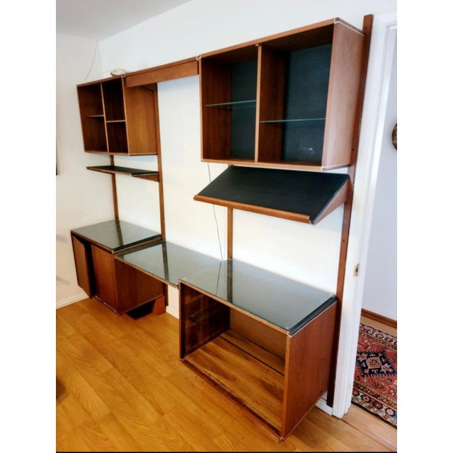 Brown Vintage Barzilay Wall Unit For Sale - Image 8 of 8