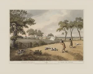 Partridge Shooting 2- Giclee Print From British Field Sports
