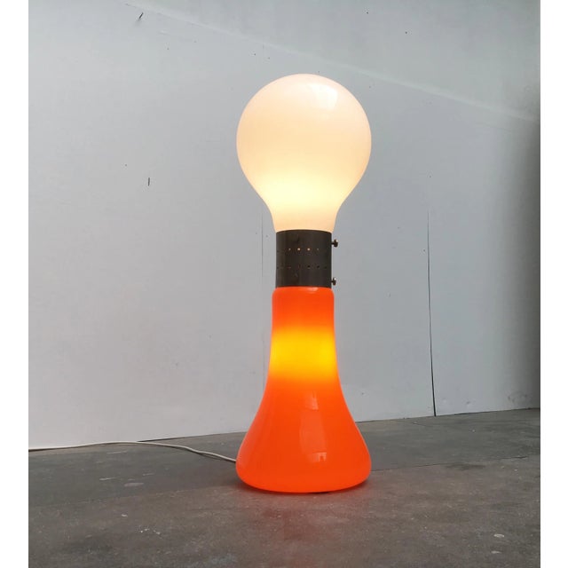 Mid-Century Italian Space Age Model Birillo Murano Glass Floor Lamp, 1960s For Sale - Image 6 of 18