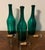 19th Century Antique English Georgian Green Blown Glass Bottle Shape Wine or Spirit Decanters With Sheffield Stoppers - a Set of 3 For Sale - Image 5 of 12