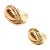 Authentic! Vintage Bulgari Bvlgari 18k Yellow Gold Roma Double X Huggie Earrings **** These earrings are clip-on for...