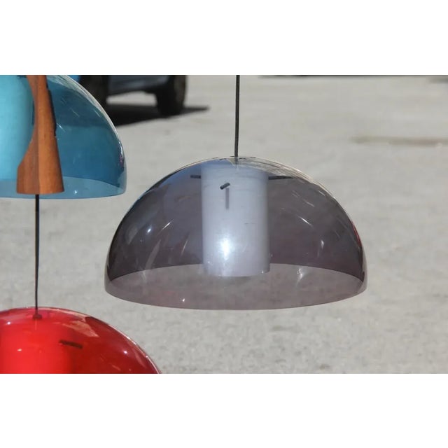 Mid-Century Modern Italian Acrylic Glass Pendant Lamp from Guzzini, 1960s For Sale - Image 15 of 16