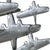 Silver Postmodern Brush Steel Airplane Fighter Plane Wall Sculpture by Artisan House For Sale - Image 8 of 11