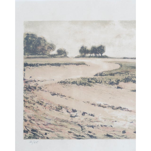 Paul Petit, Landscape, Colour Lithograph For Sale - Image 4 of 9
