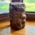 Brown Mid Century Olive Wood Sculpture Seat For Sale - Image 8 of 8