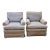 Lee Industries English Club Roll Arm Chairs - A Pair For Sale