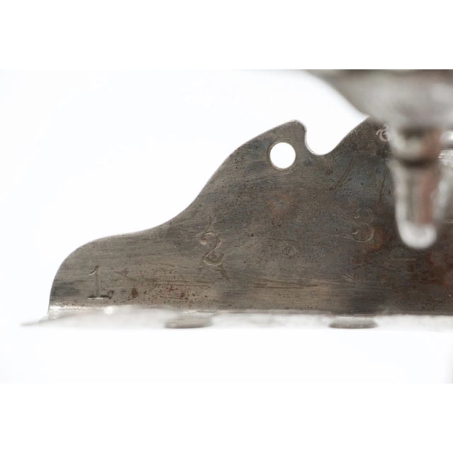 Silver Antique Brasscrafters Bathroom Nickel Cup & Toothbrush Holder For Sale - Image 8 of 10