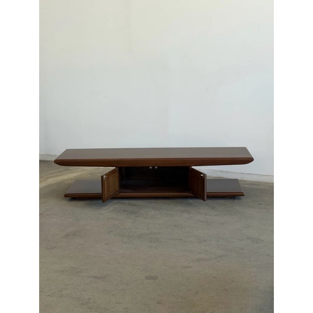Mid-Century Modern Vintage 1960s Walnut Coffee Table For Sale - Image 3 of 14