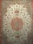 Tabriz Rug, Hand-Knotted Wool & Silk, Fine Floral Pattern, Ivory & Salmon, 7x10 For Sale - Image 10 of 17