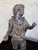 Metal Antique Cast Metal Figure of a Young Boy in Ecstatic Pose, Early 20th Century For Sale - Image 7 of 9