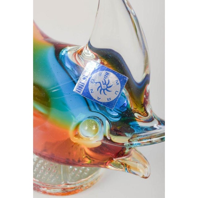 Art Glass Sculpture in the Form of Leaping Fish, Italy, 1960s For Sale - Image 3 of 5