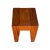 Natural Raw Blocky Wood Rough Pattern Bold Square Stool Table Bench For Sale In San Francisco - Image 6 of 8