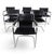 Visitor Chairs in Leather and Chrome by Mart Stam and Marcel Breuer for Matteo Grassi, 1970, Set of 6 For Sale - Image 11 of 18