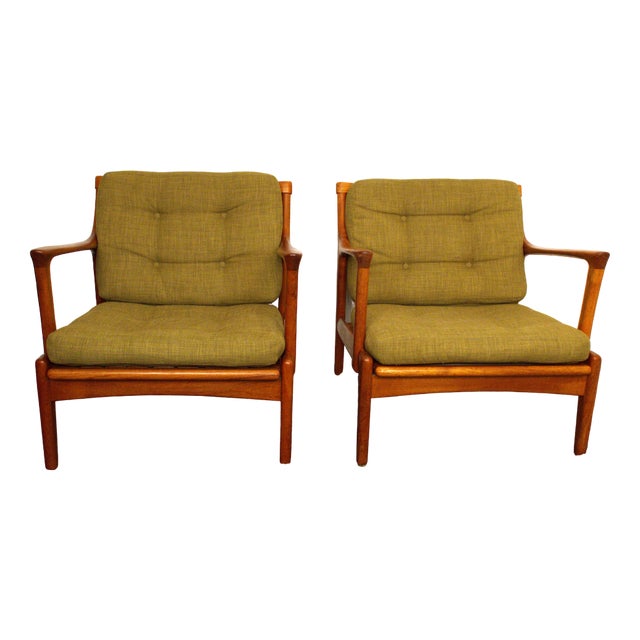 Teak Cuba Armchairs by Bertil Fridhagen for Bröderna Andersson, 1950s, Set of 2 For Sale