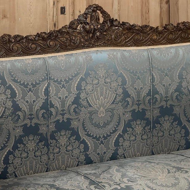 Wood 19th Century French Louis XVI Canape ~ Settee For Sale - Image 7 of 18