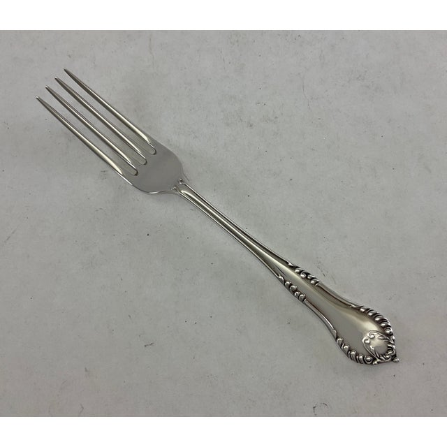 Traditional The Finest, Silver Plated Dessert/Salad Fork, Chesterfield. For Sale - Image 3 of 13