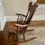 Beautiful Antique Rocking Chair With Mother of Pearl Inset For Sale - Image 4 of 10