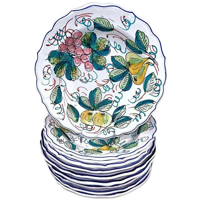 Frutta Pasta/Soup Bowls, Full Design - Set of 8 For Sale - Image 4 of 4