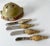 French Cheese Spreader in the Shape of a Shell with Four Knives For Sale In Los Angeles - Image 6 of 7