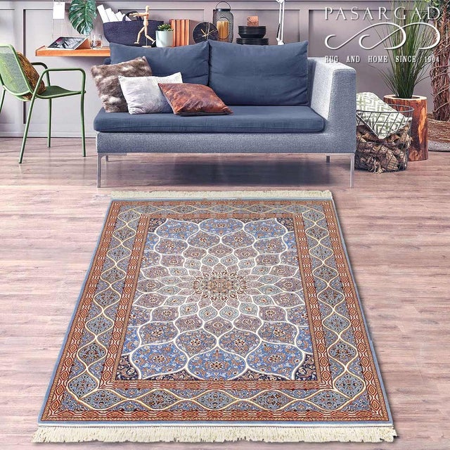 The Isfahan rugs are made with exceptionally good quality of wool & silk. They use traditional motifs inspired by...