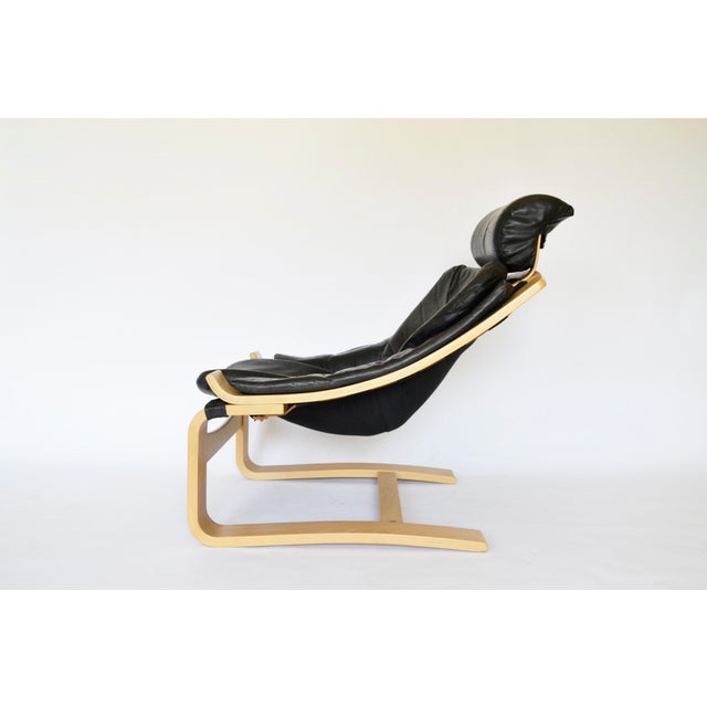 Vintage Leather Kroken Lounge Chair by Åke Fribytes for Nelo Mobel, 1970s For Sale - Image 3 of 11