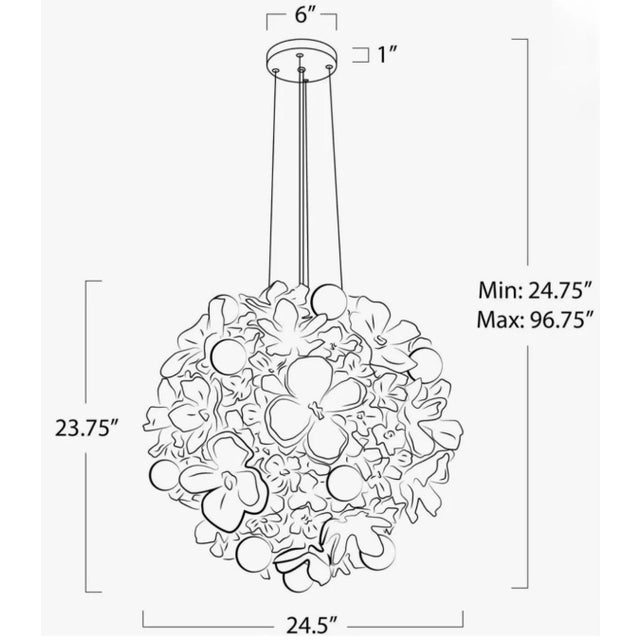 White Regina Andrew Dogwood Chandelier | White & Gold Floral Statement Chandelier New - a Pair For Sale - Image 8 of 9