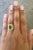 3.68 Carat Peridot Sapphire Diamond 14 Karat Yellow Gold Ring, size 7 For Sale In New York - Image 6 of 6