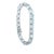 14k White Gold Aquamarine Tennis Bracelet For Sale - Image 4 of 5