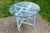 Bamboo Rattan Patio Dining Set Table and Four Chairs Restored For Sale - Image 4 of 8
