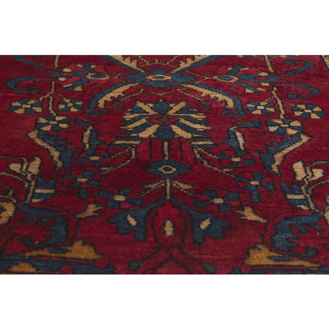 Early 20th Century Antique Persian Lilihan Rug, 03'06 X 04'07 For Sale - Image 5 of 10