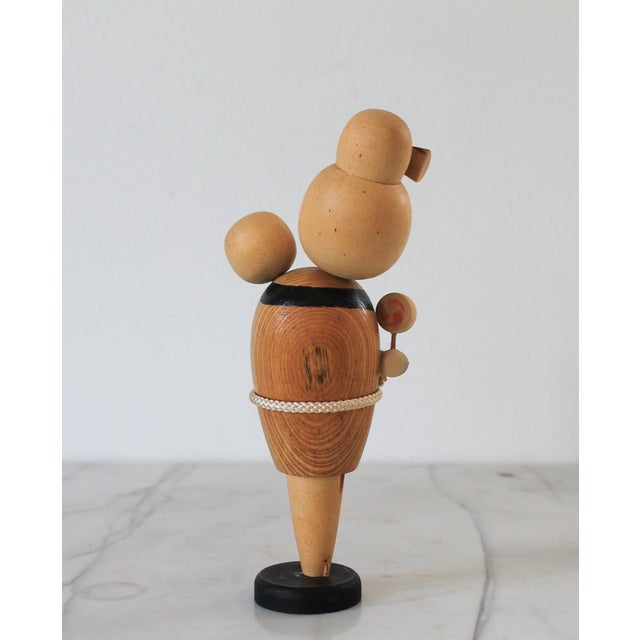 Brown Vintage Mother & Child Kokeshi Doll For Sale - Image 8 of 9
