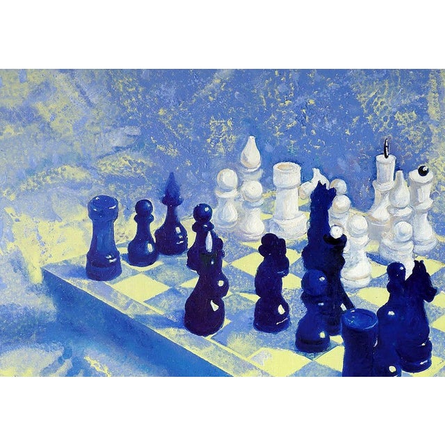 Oil Painting White and Black Varvarov Anatoly Viktorovich For Sale - Image 4 of 5