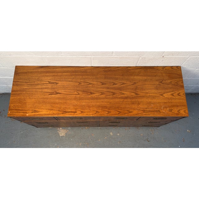 Mid 20th Century Vintage "Campaigner" Style Dresser by Dixie Furniture For Sale - Image 5 of 18