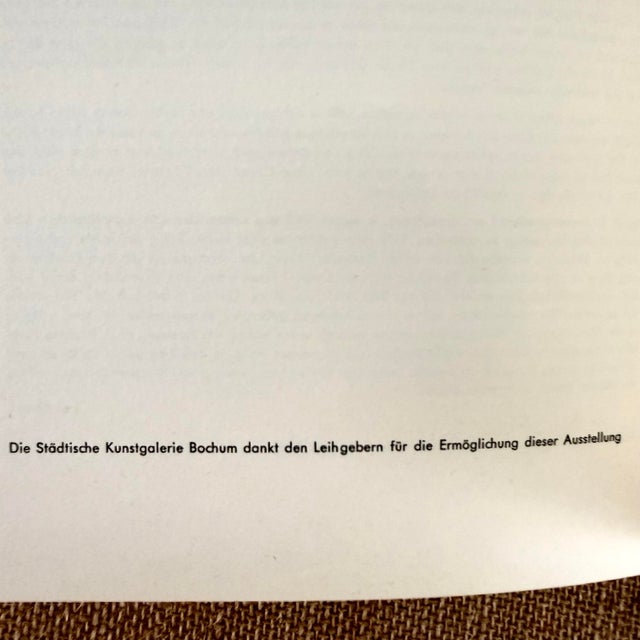 Paper 1965 "Karel Appel: Gemälde” Exhibition Catalogue With Illustrated Plates Museum Show Bochum, Germany For Sale - Image 7 of 12