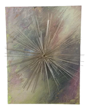 Starburst Sculptural Painting by Heather Johnston