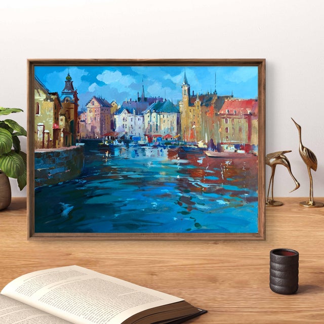 Impressionist Oil Painting Like in Venice Yuriy Suprunchuk For Sale - Image 3 of 12