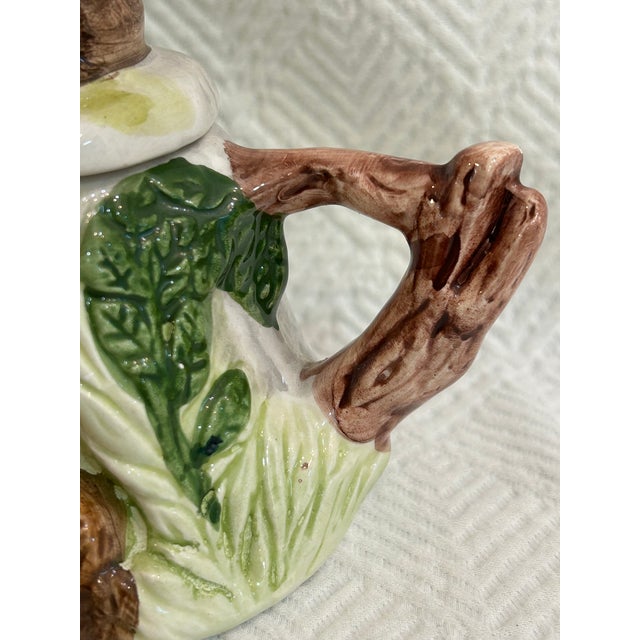 Vintage CBK Majolica Style Bunny Rabbit Tea Pot For Sale In New Orleans - Image 6 of 11