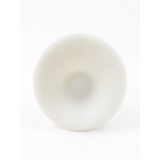 Mid-Century Italian Opaline Glass Solifleur Vase from Cristalleria La Toscana, 1970s For Sale - Image 6 of 7