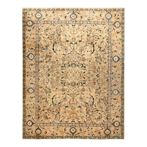 Wonderful Ivory Background Color With Allover Pattern Antique Persian Tabriz Rug