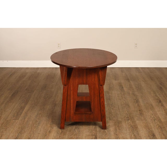 Stickley Mission Collection Oak Limbert Library Table For Sale - Image 13 of 18