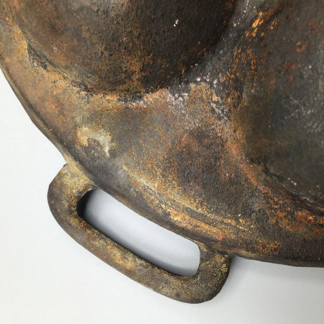 Metal Bimvelo Pastry Pan Enamel Over Cast Iron 5 Cavity For Sale - Image 7 of 12